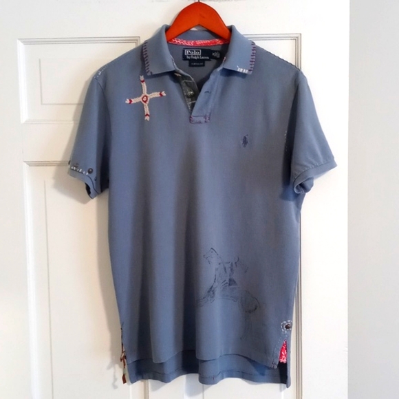 ๐VERY RARE/VTG Polo Ralph Lauren๐ - Elk Ridge Native Adirondack S/S Polo - Picture 1 of 16